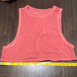 Lululemon Coral Sleeveless Crop Top